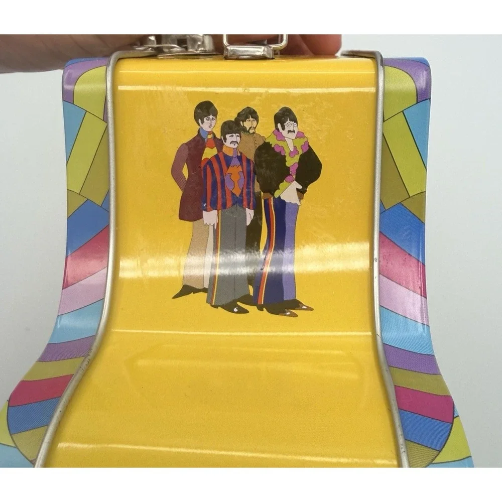 The Beatles Yellow Submarine Embossed Tin Tote Lunchbox - Vandor 2011 Retro